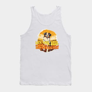 Life, Love, Bark: The Aussie Way | Australian Shepherd Lover Tank Top